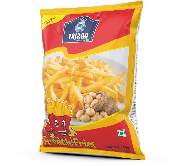 Vajraa French Fries packaging