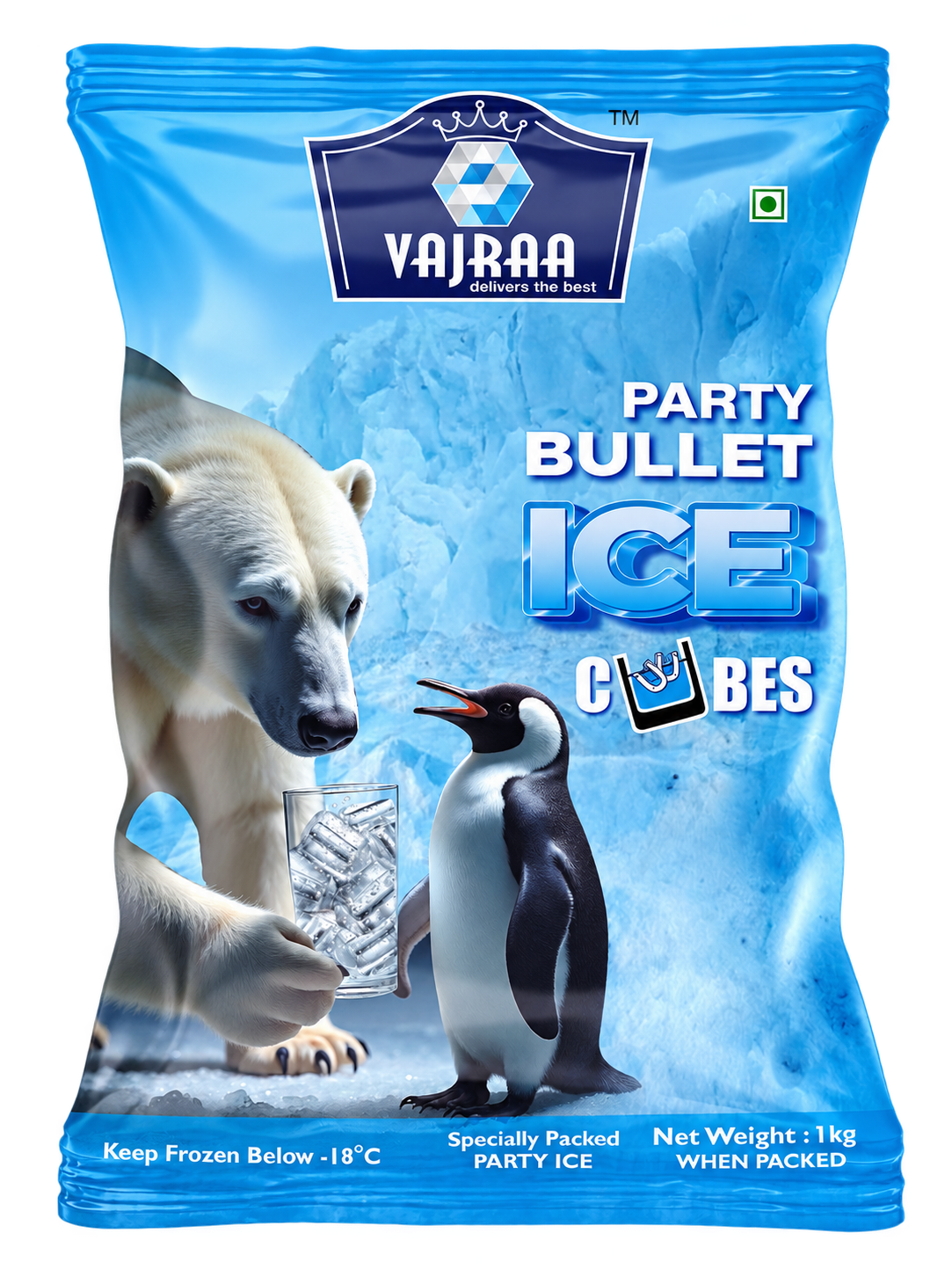 Vajraa Party Bullet Ice Cubes retail pack