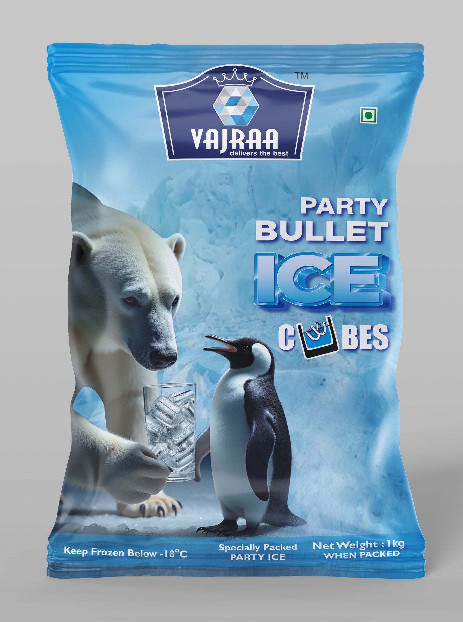 Vajraa Party Bullet Ice Cubes packaging