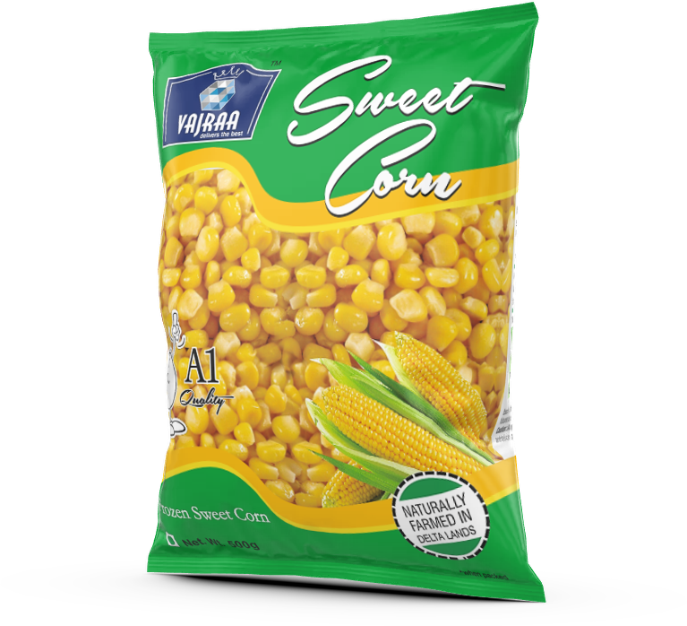 Vajraa Sweet Corn packaging