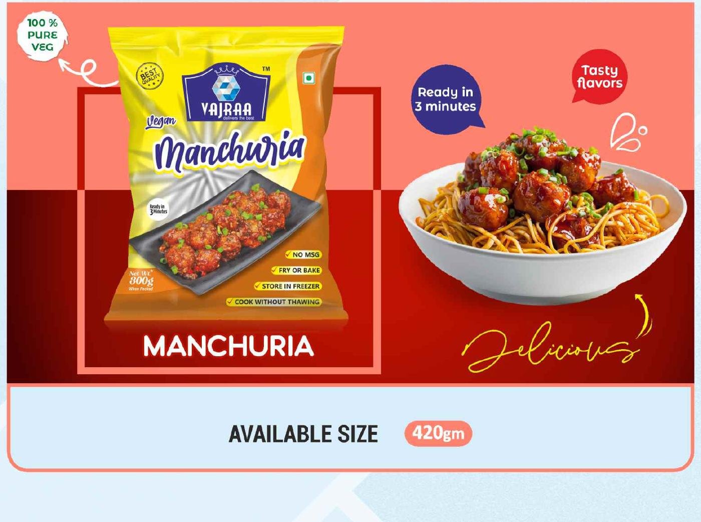 Vajraa Manchuria packaging